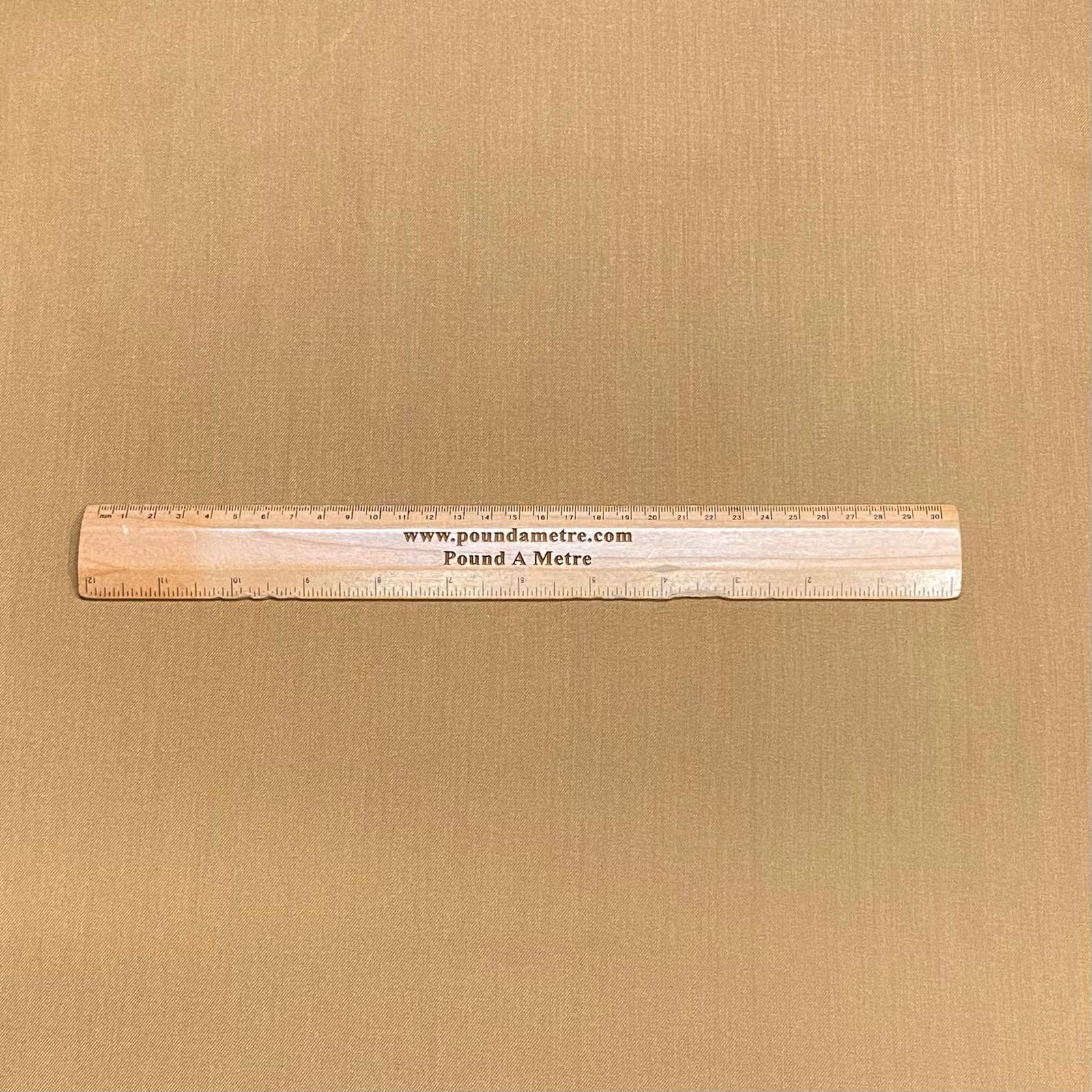 3 Metres Luxurious British Made Suiting - 55'' Wide (Old Gold)