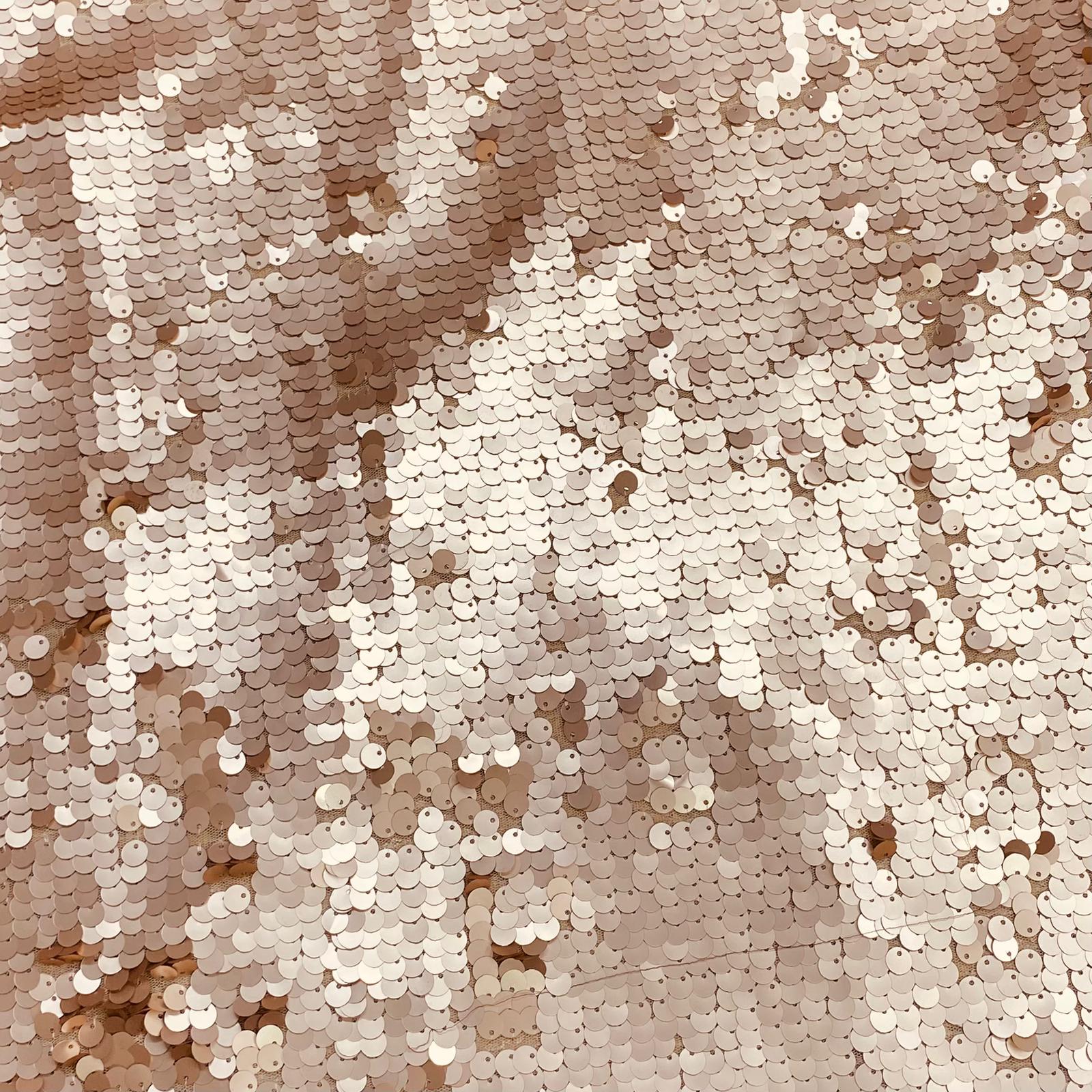 3 Metres Luxury Sequin Bridal Lace - 55" Wide - (Bronze)