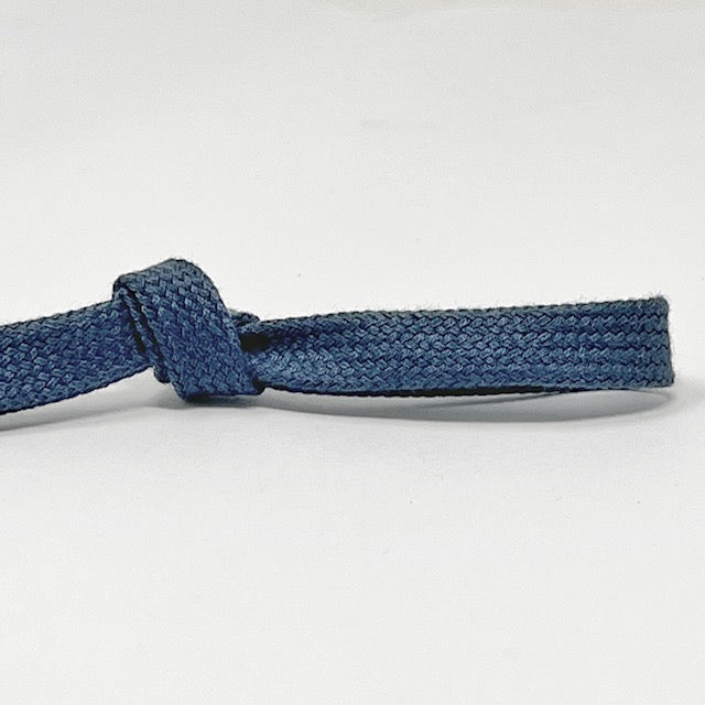 Per Metre Tubular Drawstring Tape - 8mm - Denim Blue