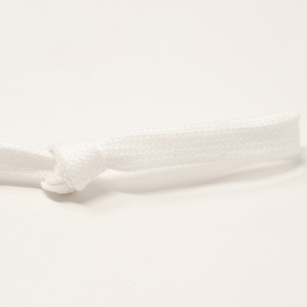 Per Metre Tubular Drawstring Tape - 8mm - White