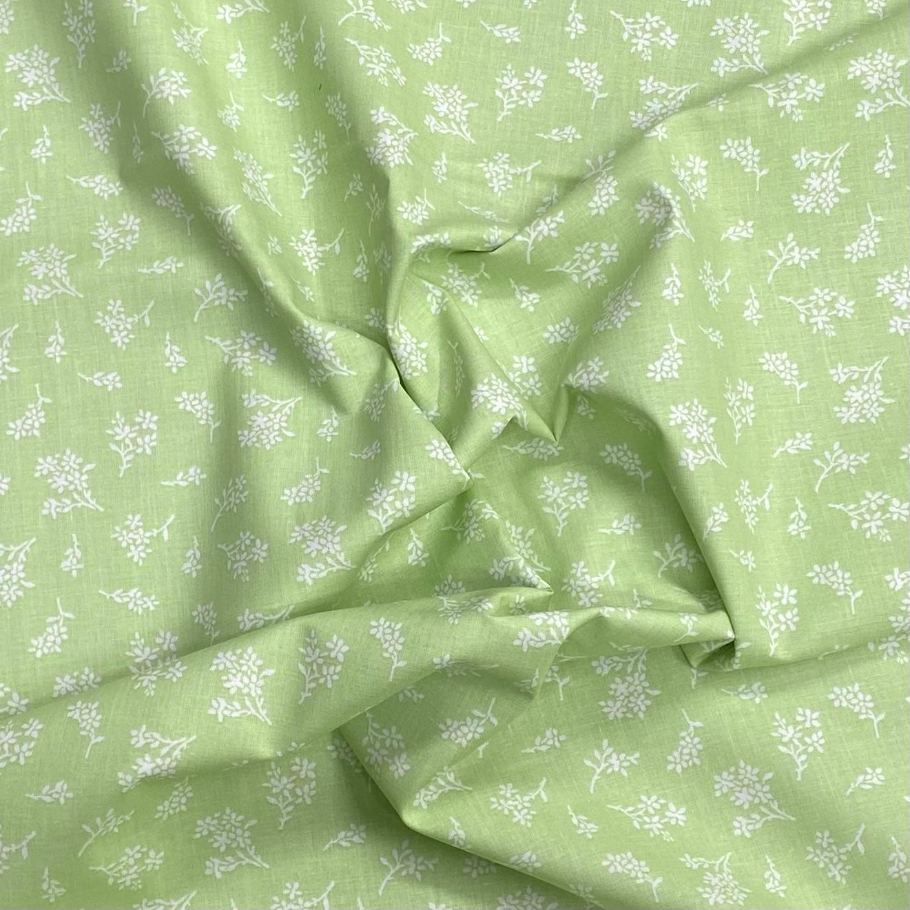 Pound A Metre Per Metre Per Metre Beautiful Digitally Printed 100% Cotton- 45" Wide (Green)