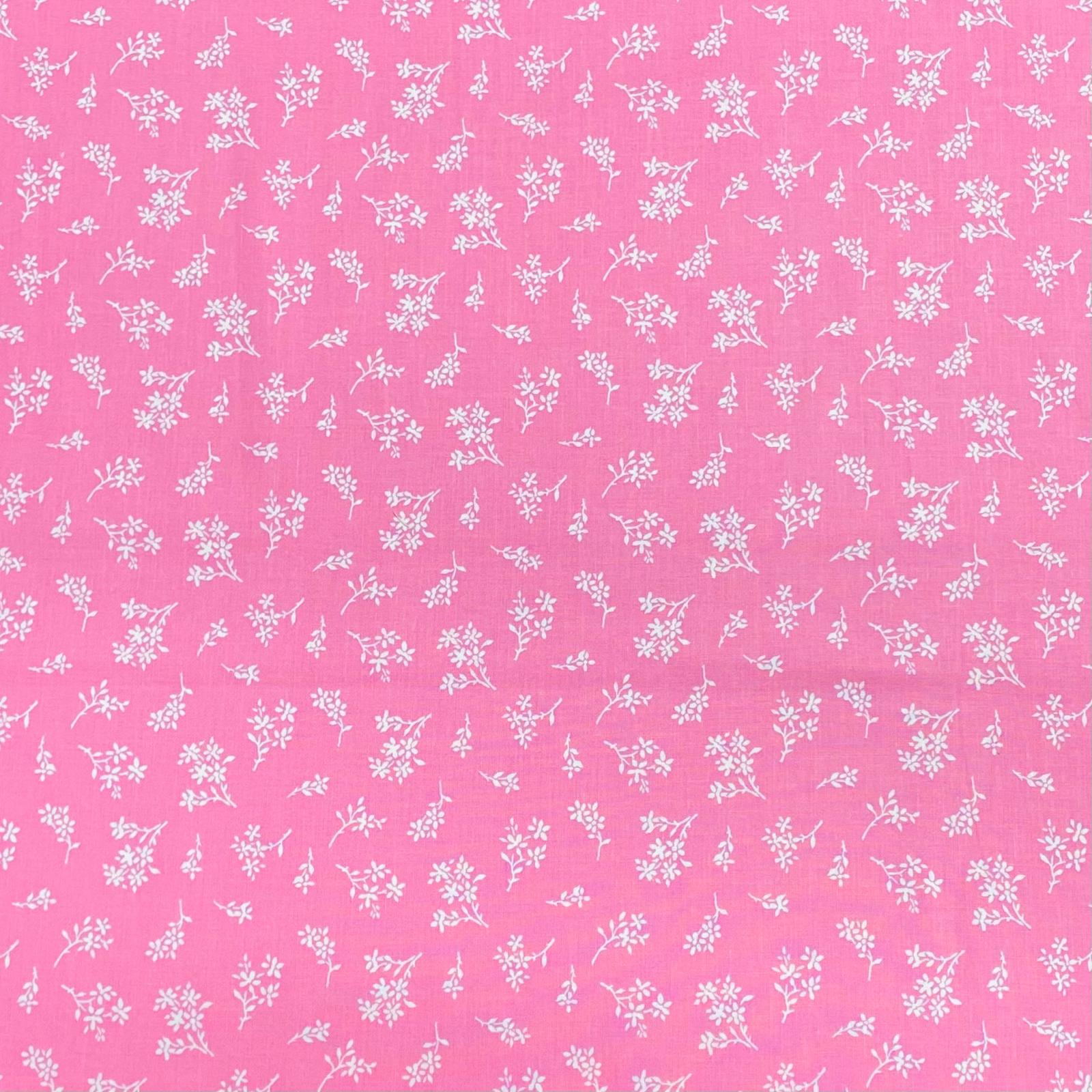 Pound A Metre Per Metre Per Metre Beautiful Digitally Printed 100% Cotton- 45" Wide (Pink Floral)