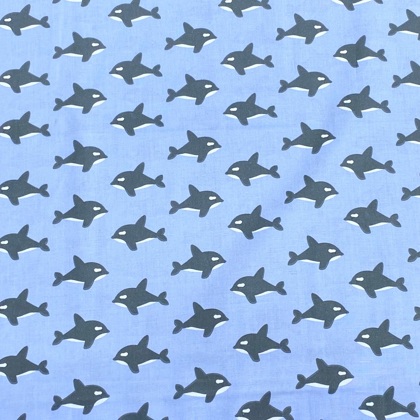 Pound A Metre Per Metre Per Metre Beautiful Digitally Printed 100% Cotton- 45" Wide (Whale)