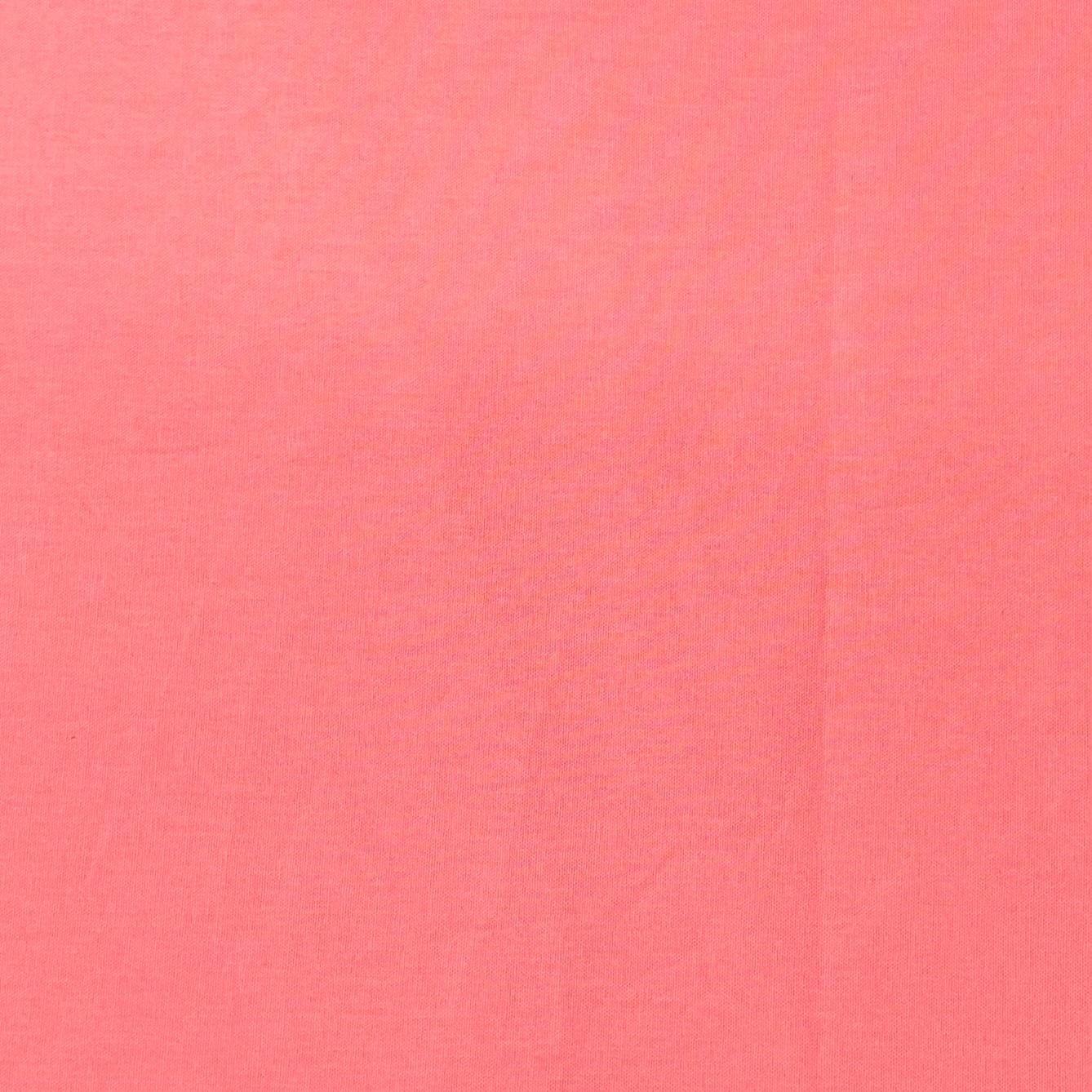 Pound A Metre Per Metre Plain Cotton Canvas - 55" Wide (Coral)