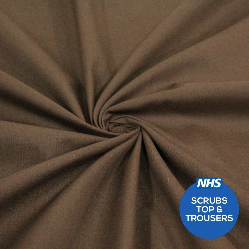Premium Plain Polycotton Fabric, 60° Washable, 45"- 20 Colours Available - Pound A Metre