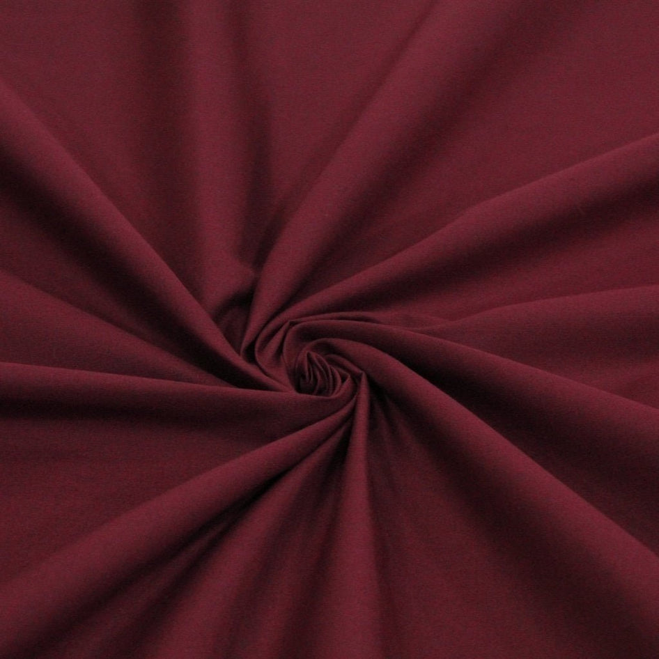 Premium Plain Polycotton Fabric, 60° Washable, 45"- 20 Colours Available - Pound A Metre