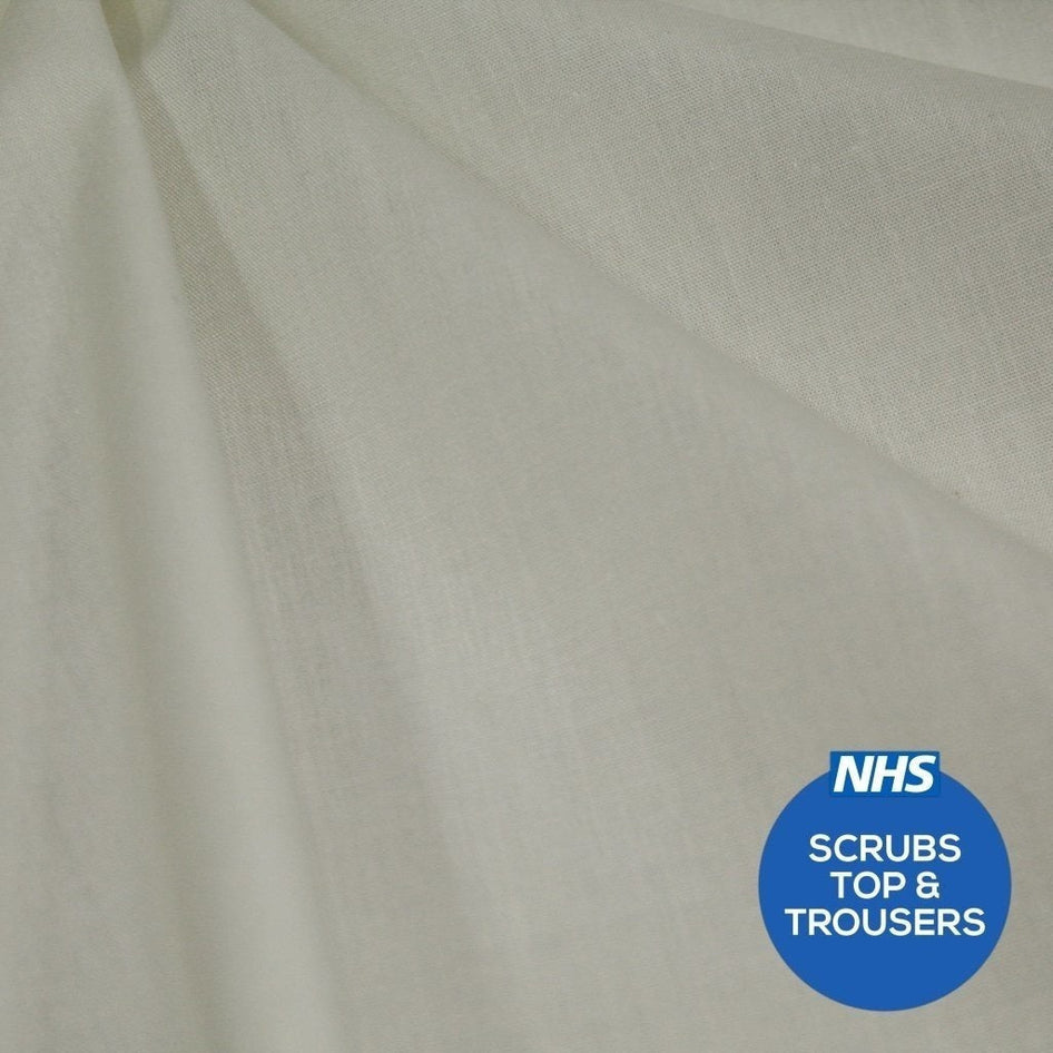 Premium Plain Polycotton Fabric, 60° Washable, 45"- 20 Colours Available - Pound A Metre