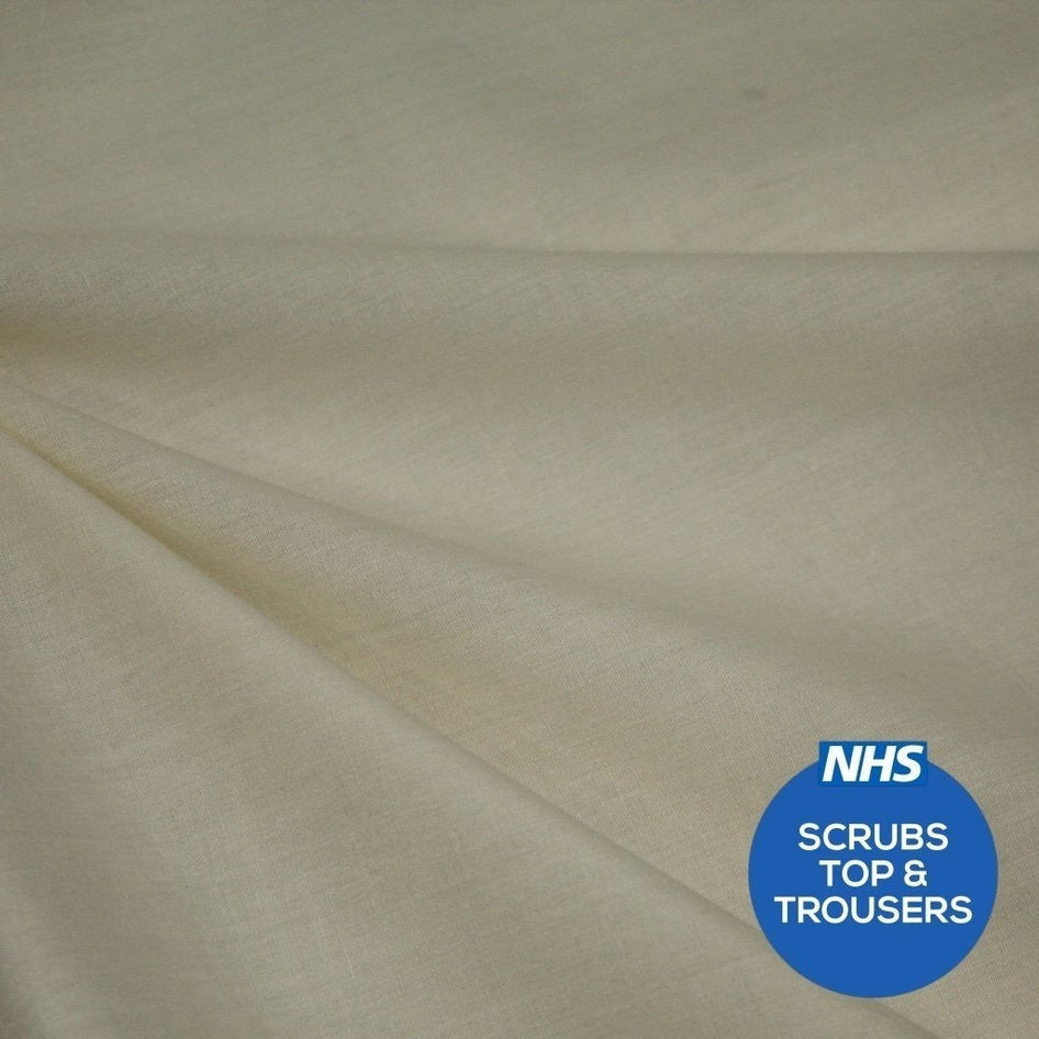 Premium Plain Polycotton Fabric, 60° Washable, 45"- 20 Colours Available - Pound A Metre