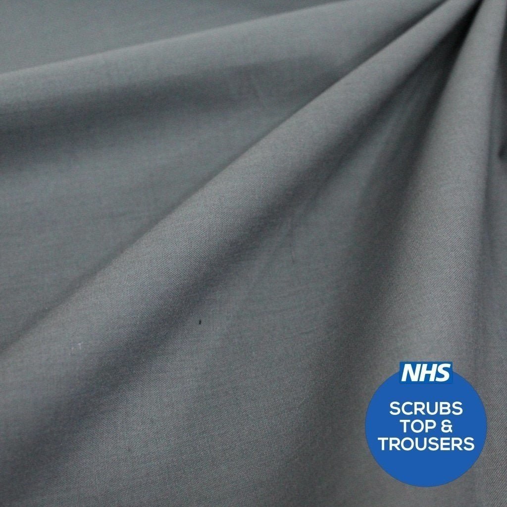 Premium Plain Polycotton Fabric, 60° Washable, 45"- 20 Colours Available - Pound A Metre
