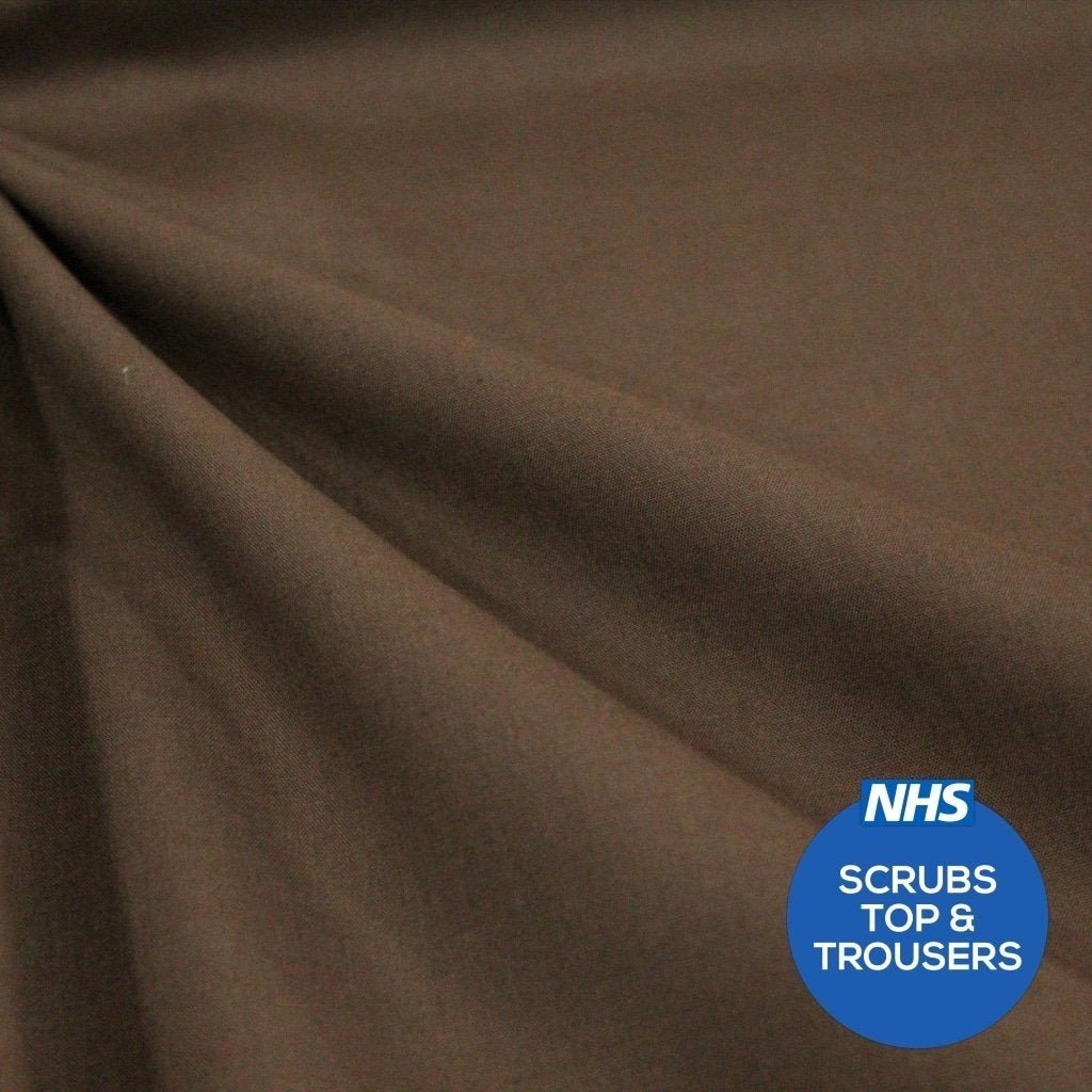 Premium Plain Polycotton Fabric, 60° Washable, 45"- 20 Colours Available - Pound A Metre