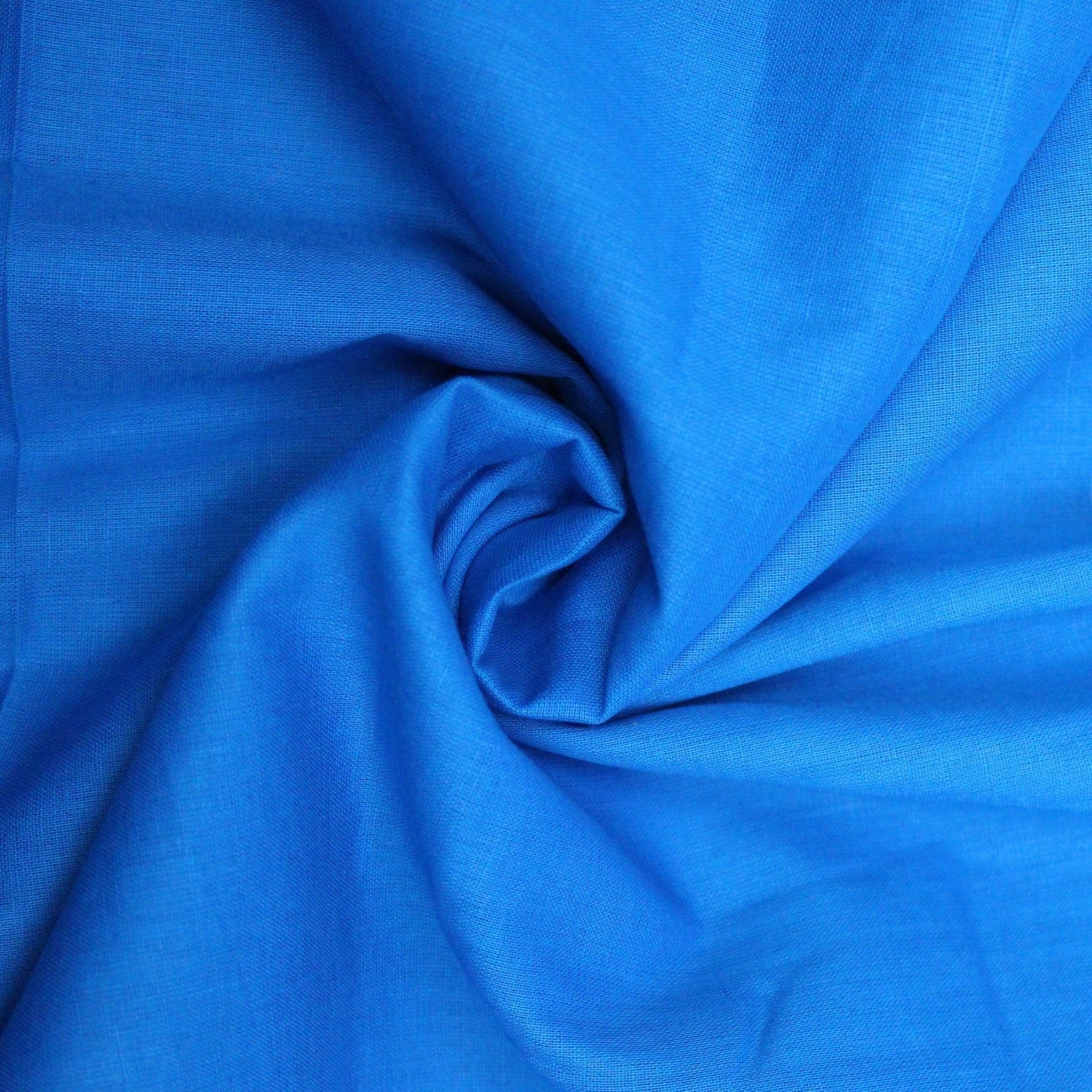 Soft Cotton Muslin - Blue (Colour: 142) 44" Wide - Pound A Metre