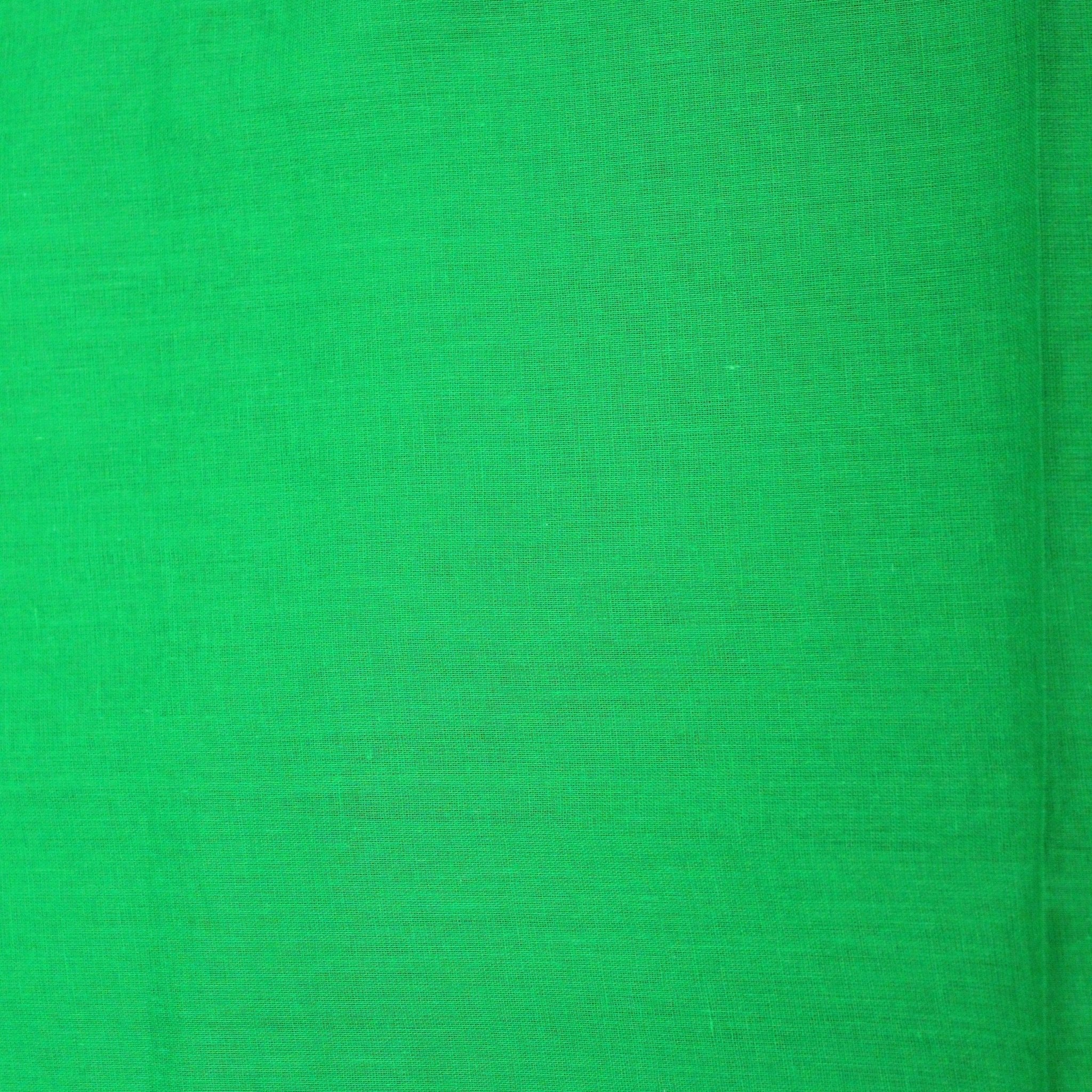 Soft Cotton Muslin - Green (Colour: 127) 44" Wide - Pound A Metre