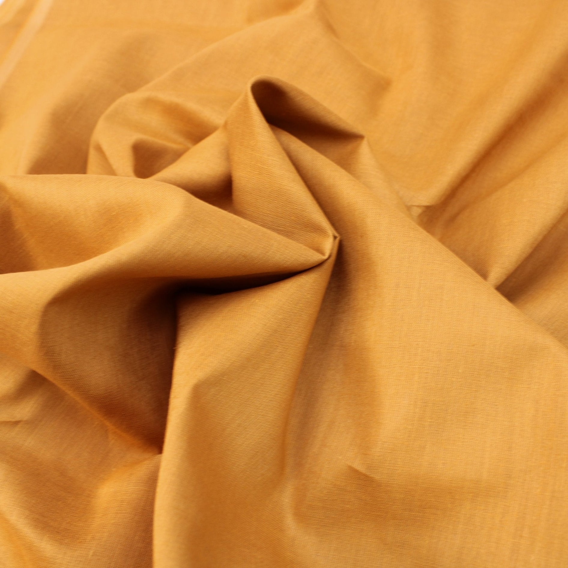 Soft Cotton Muslin - Ochre (Colour: 73) 44" Wide - Pound A Metre