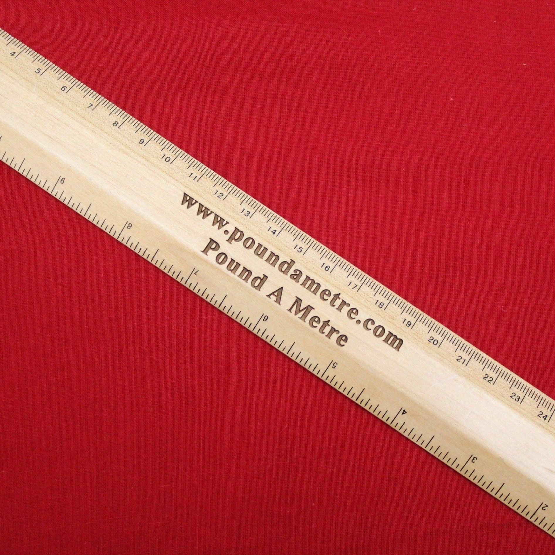 Soft Cotton Muslin - Red (Colour: 80) 44" Wide - Pound A Metre