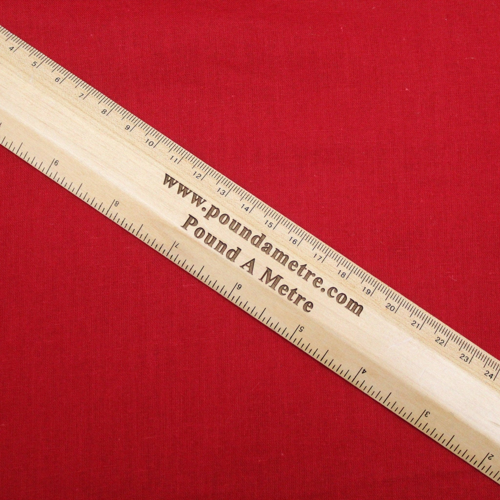 Soft Cotton Muslin - Red (Colour: 80) 44" Wide - Pound A Metre