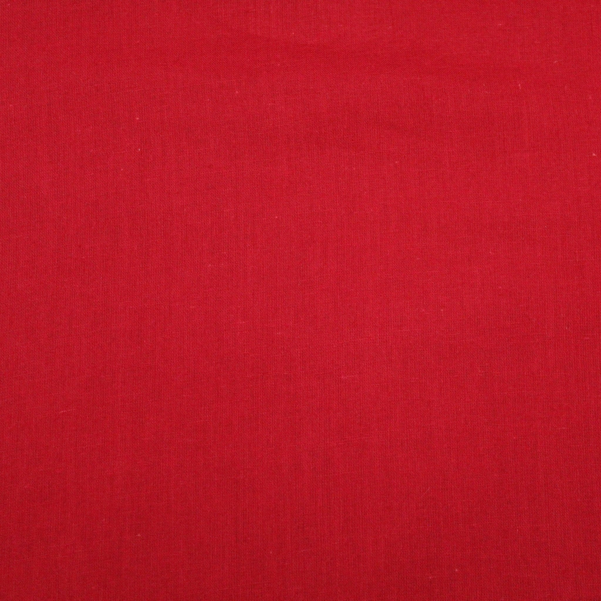 Soft Cotton Muslin - Red (Colour: 80) 44" Wide - Pound A Metre