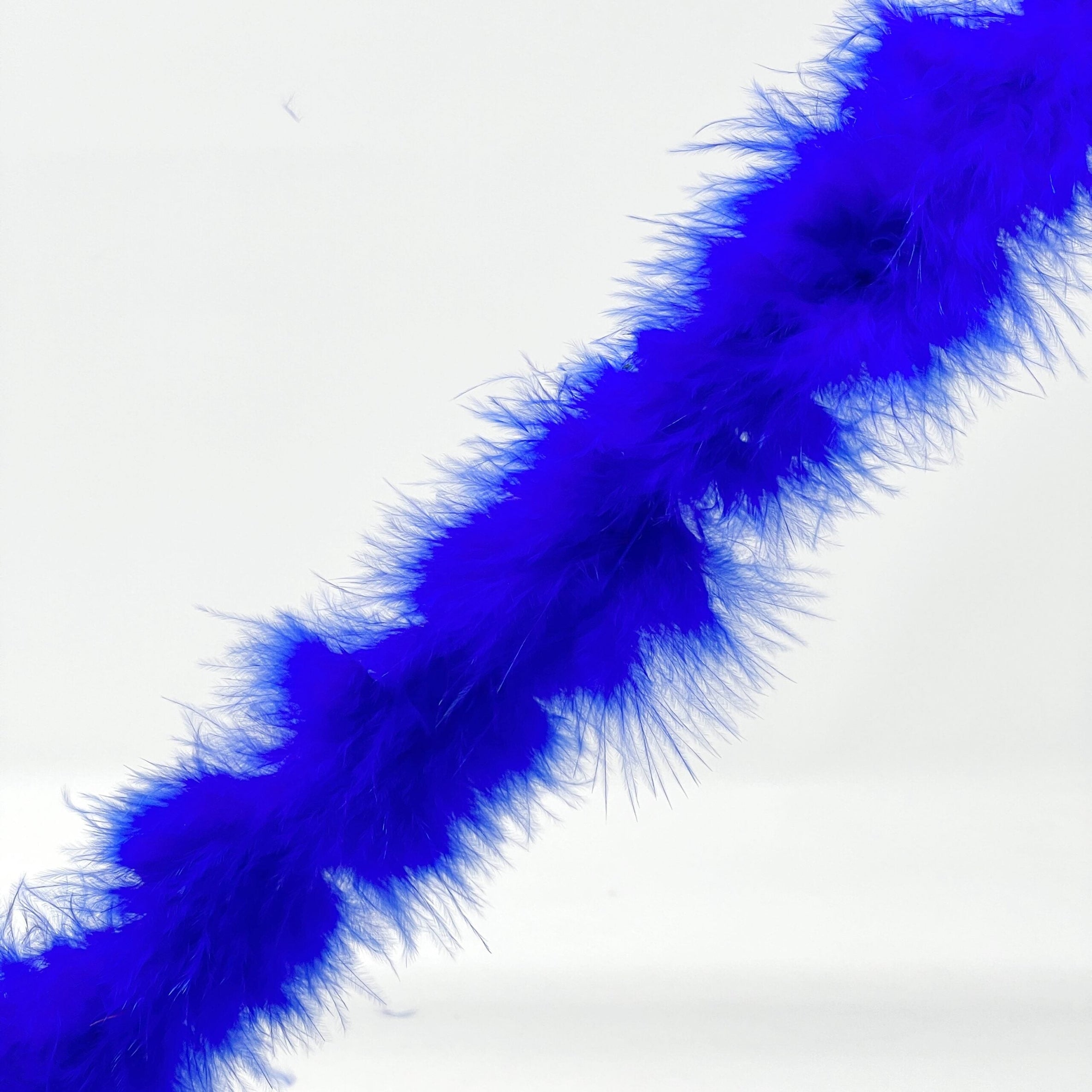 Per Metre Feather Trim - Blue