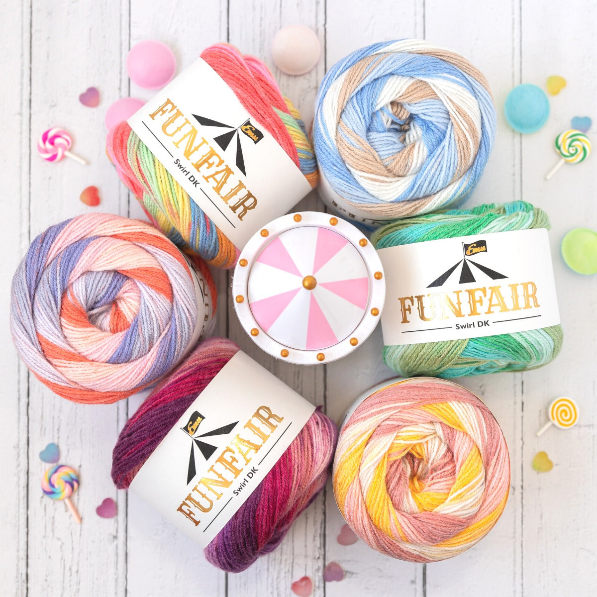 Emu Funfair Swirl DK Yarn- 150g