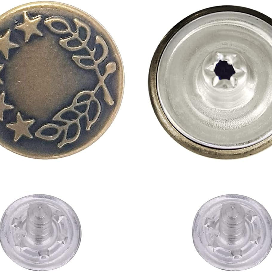 Hammer On Jeans Buttons- (3 Colours Available) (Pack Of 3)