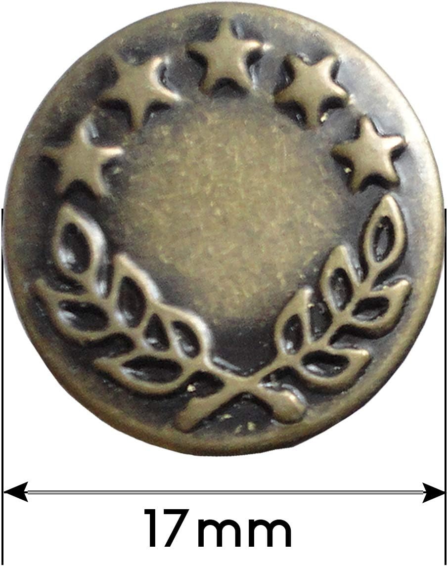 Hammer On Jeans Buttons- (3 Colours Available) (Pack Of 3)