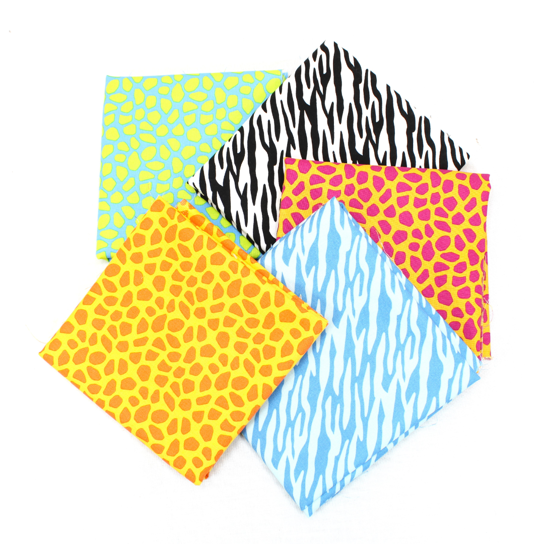 5 Piece Exclusive Fat Quarter 100% Animal Cotton