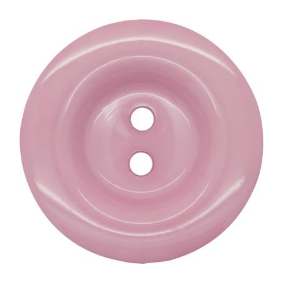 Italian 2 Hole Chunky Button- 15mm (Pack of 5) (14 Colours Available)