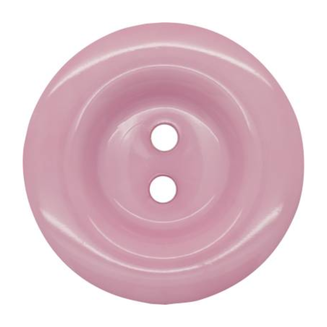 Italian 2 Hole Chunky Button- 15mm (Pack of 5) (14 Colours Available)