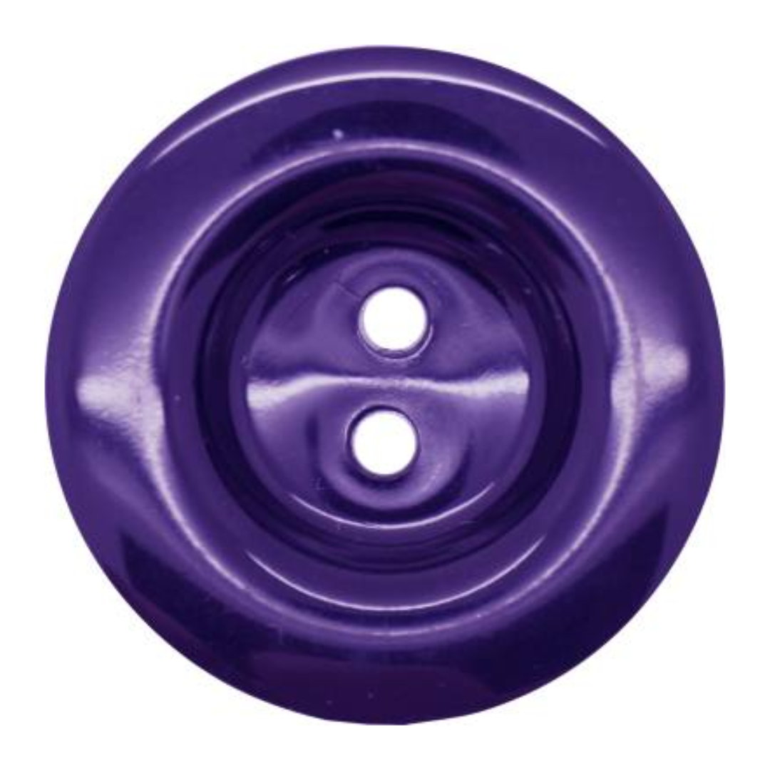 Italian 2 Hole Chunky Button- 15mm (Pack of 5) (14 Colours Available)