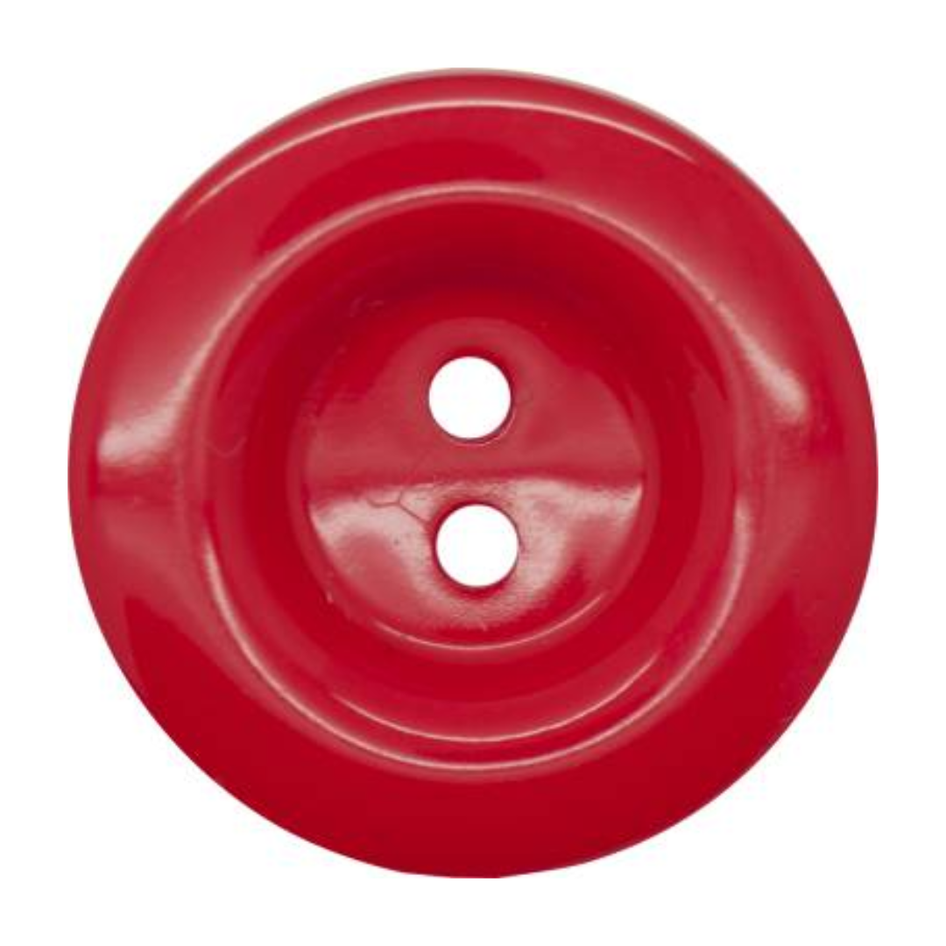 Italian 2 Hole Chunky Button- 15mm (Pack of 5) (14 Colours Available)