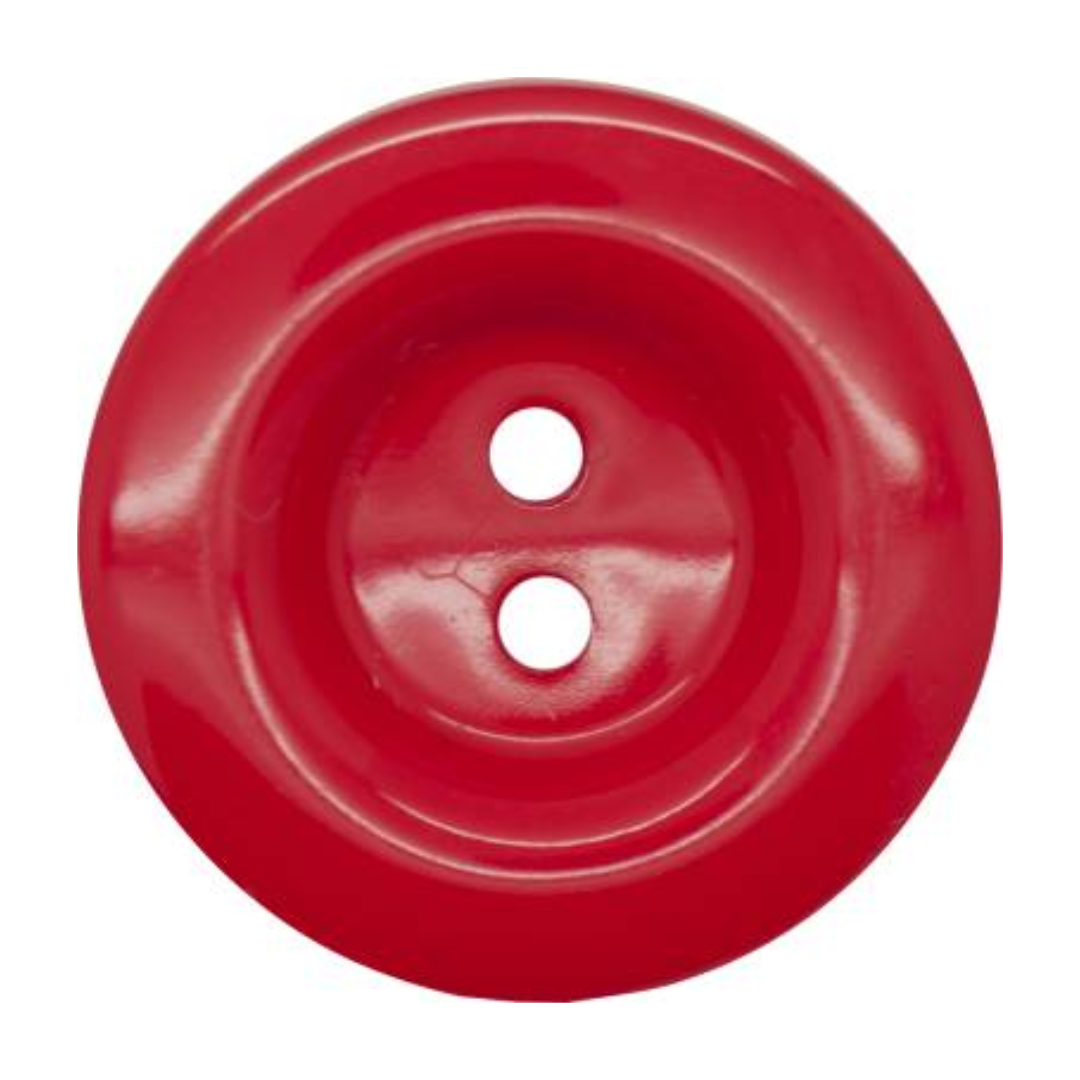 Italian 2 Hole Chunky Button- 15mm (Pack of 5) (14 Colours Available)