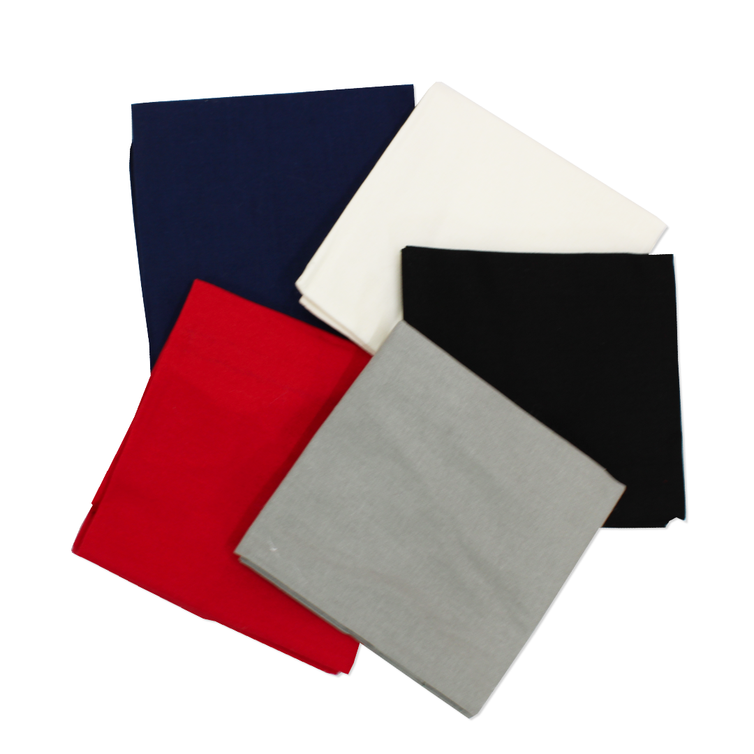 5 Piece Exclusive Fat Quarter 100% Cotton Palette - Essentials