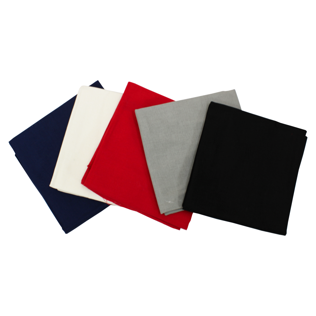 5 Piece Exclusive Fat Quarter 100% Cotton Palette - Essentials