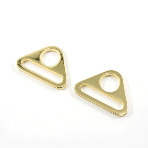 25mm Metal Triangle Rings For Bags- 4 Colours- Pack Of 2