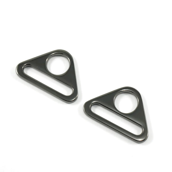 25mm Metal Triangle Rings For Bags- 4 Colours- Pack Of 2