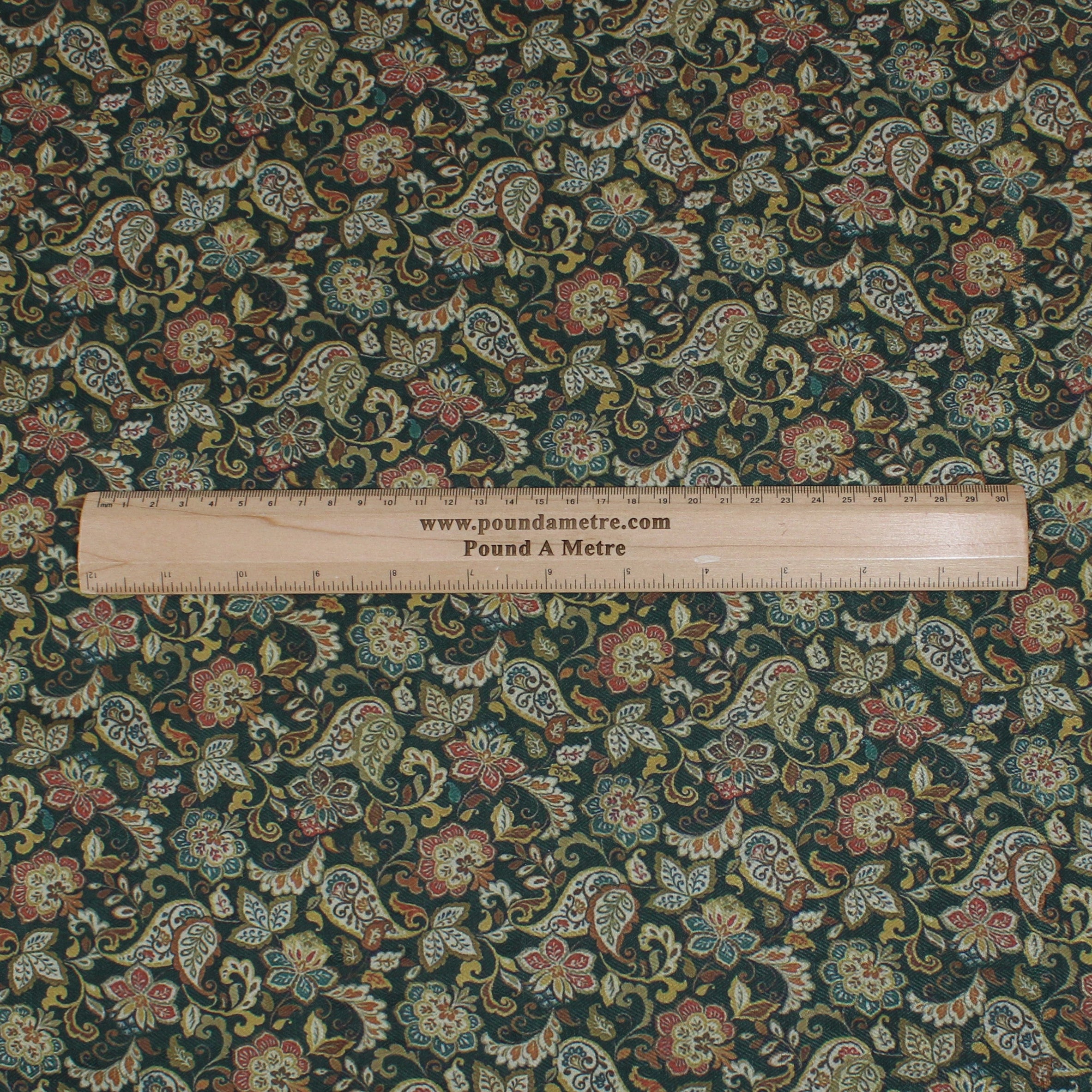 Printed Cashmere Effect Crepe Fabric- 45" Wide (Bottle Paisley)  (3 Metres )