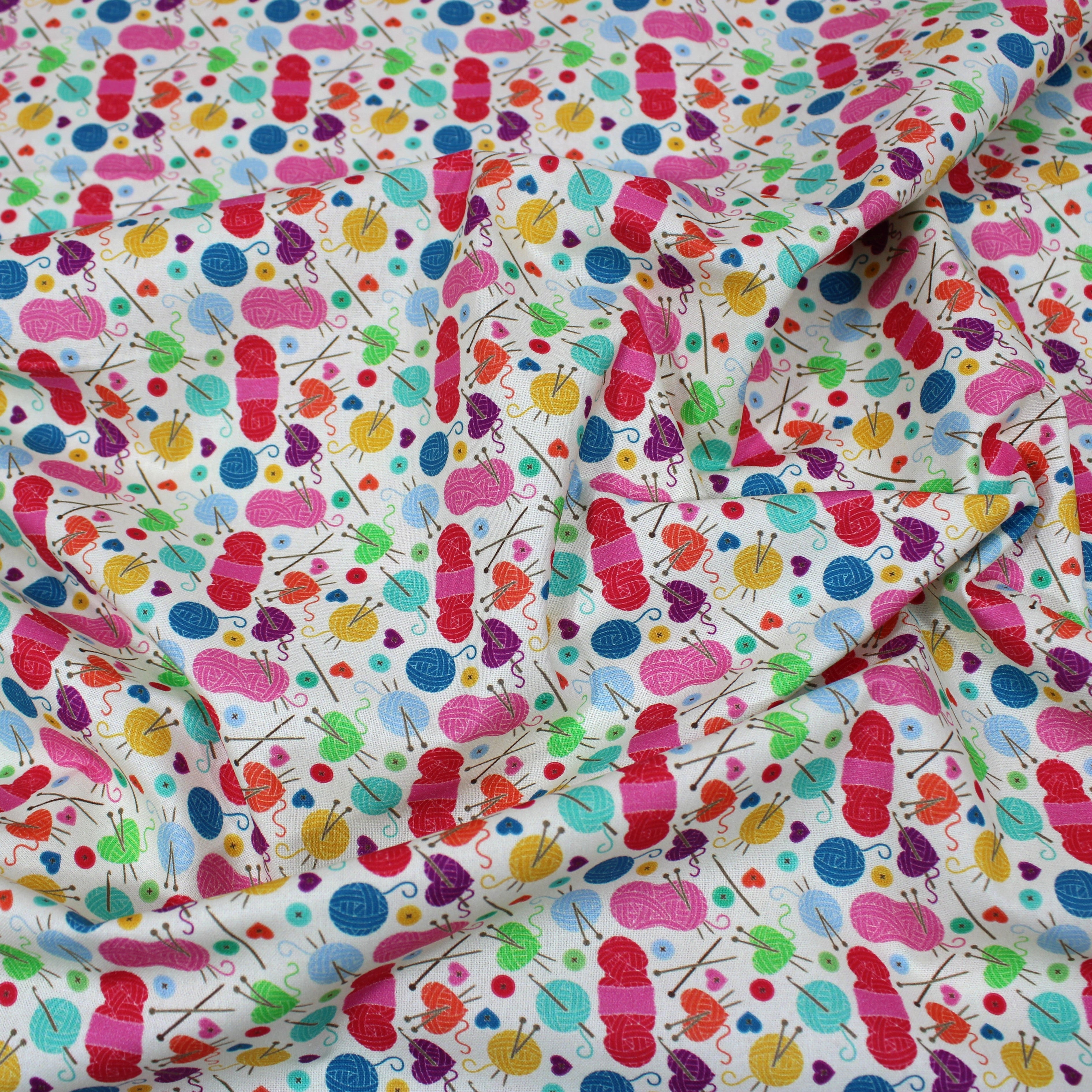 Digitally Printed 100% Cotton- 45" Wide (Knitting & Yarn) (Per Metre)