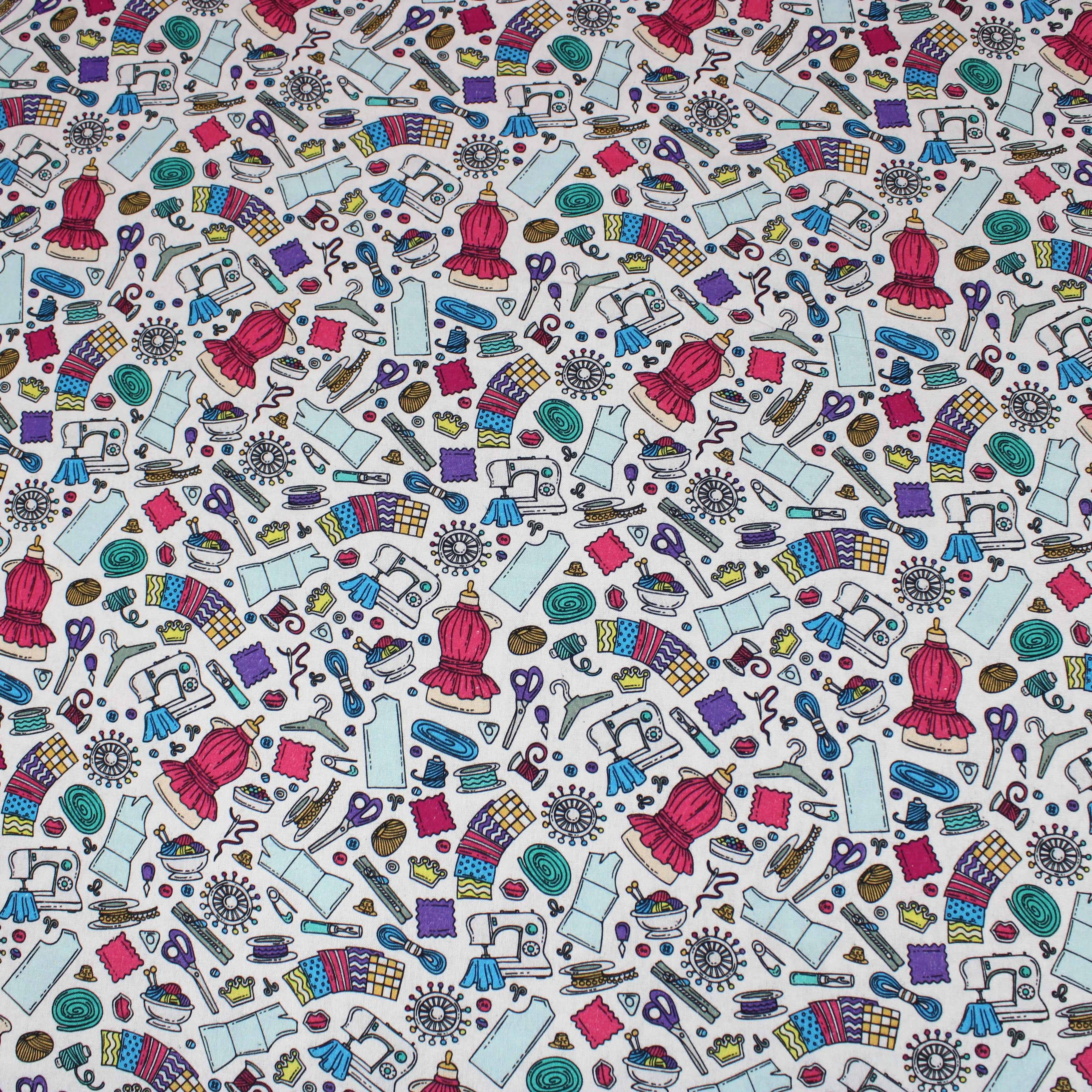 Digitally Printed 100% Cotton- 45" Wide (Fashion Design) (Per Metre)