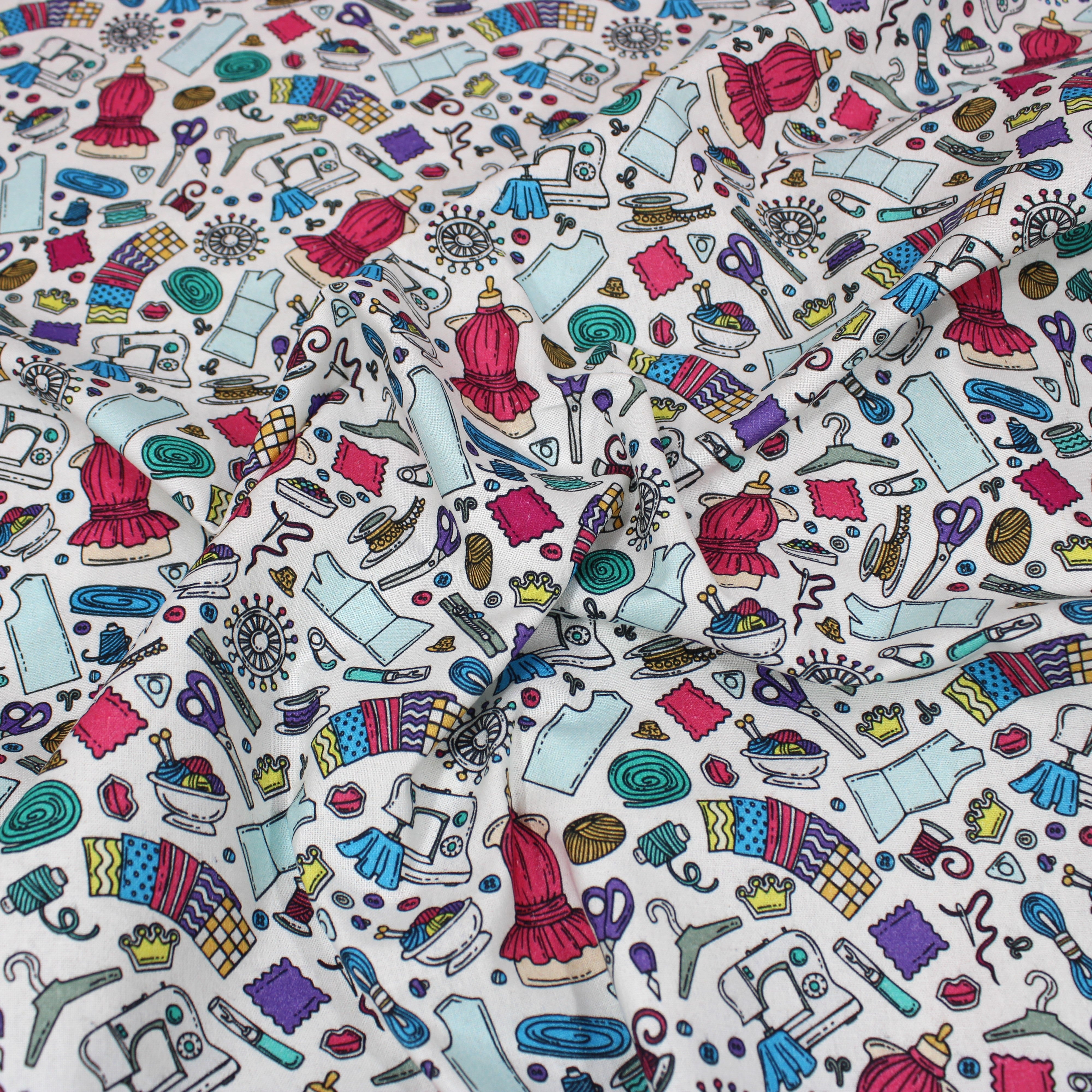 Digitally Printed 100% Cotton- 45" Wide (Fashion Design) (Per Metre)