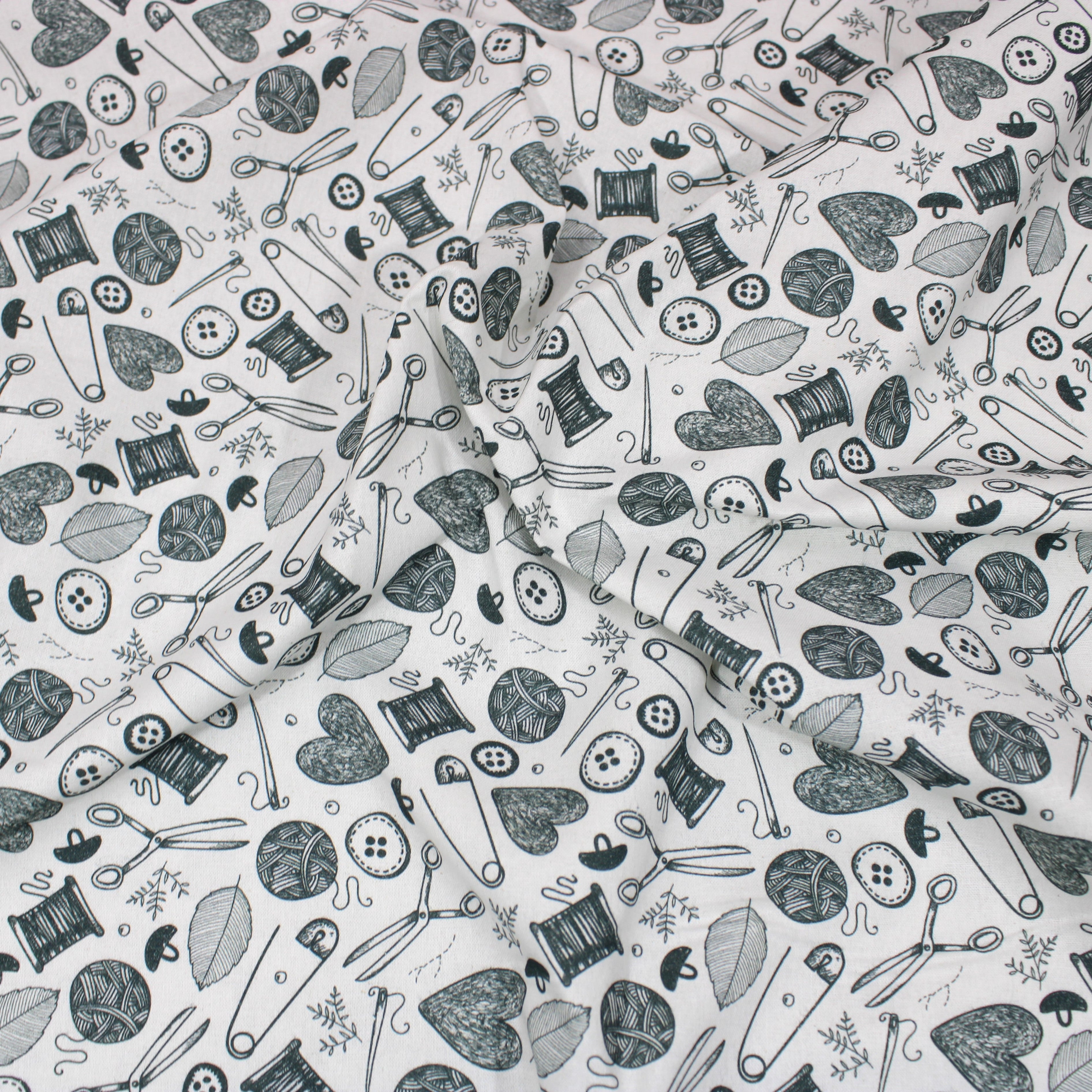 Digitally Printed 100% Cotton- 45" Wide (Autumn Sewing) (Per Metre)