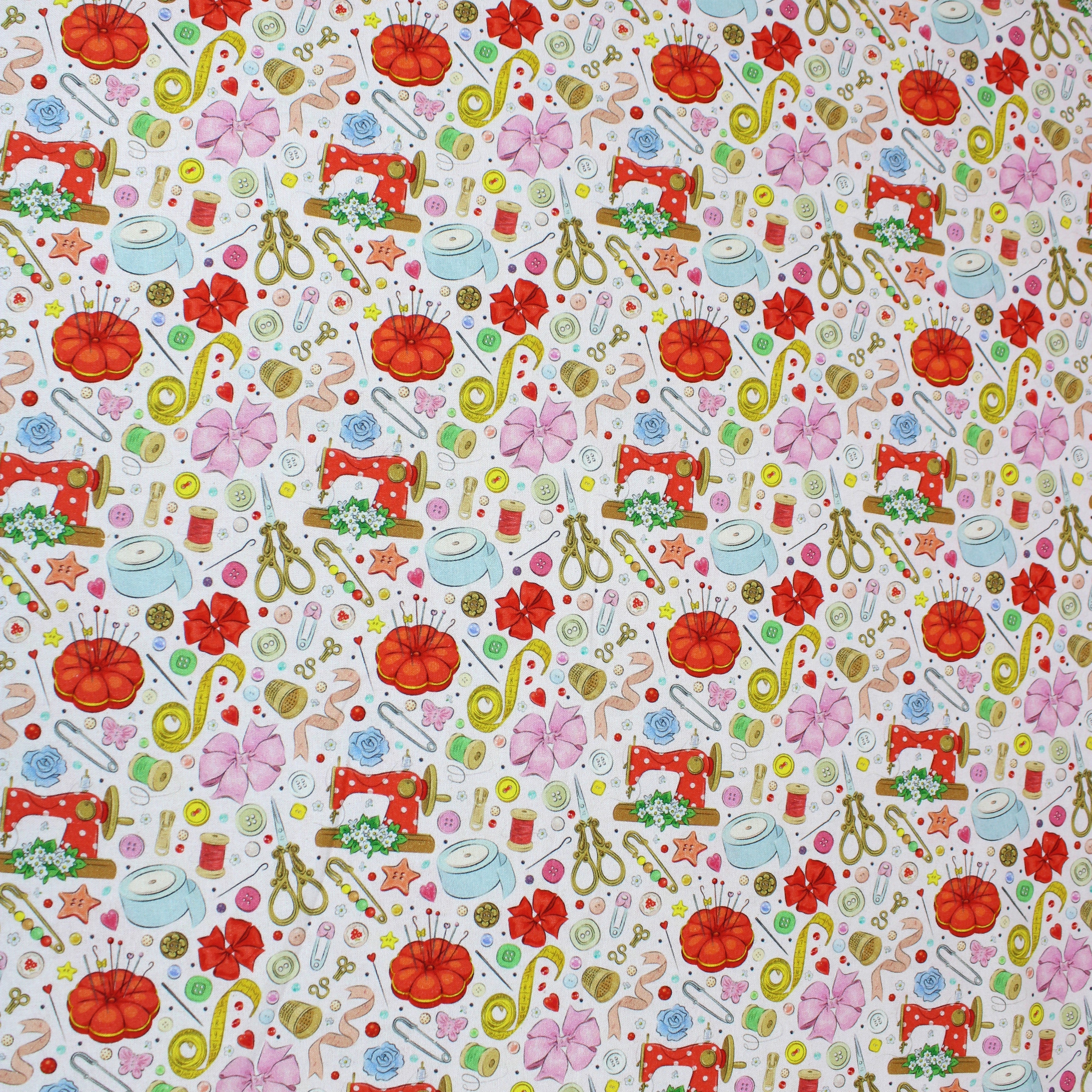 Digitally Printed 100% Cotton- 45" Wide (Whimsical Sewing) (Per Metre)