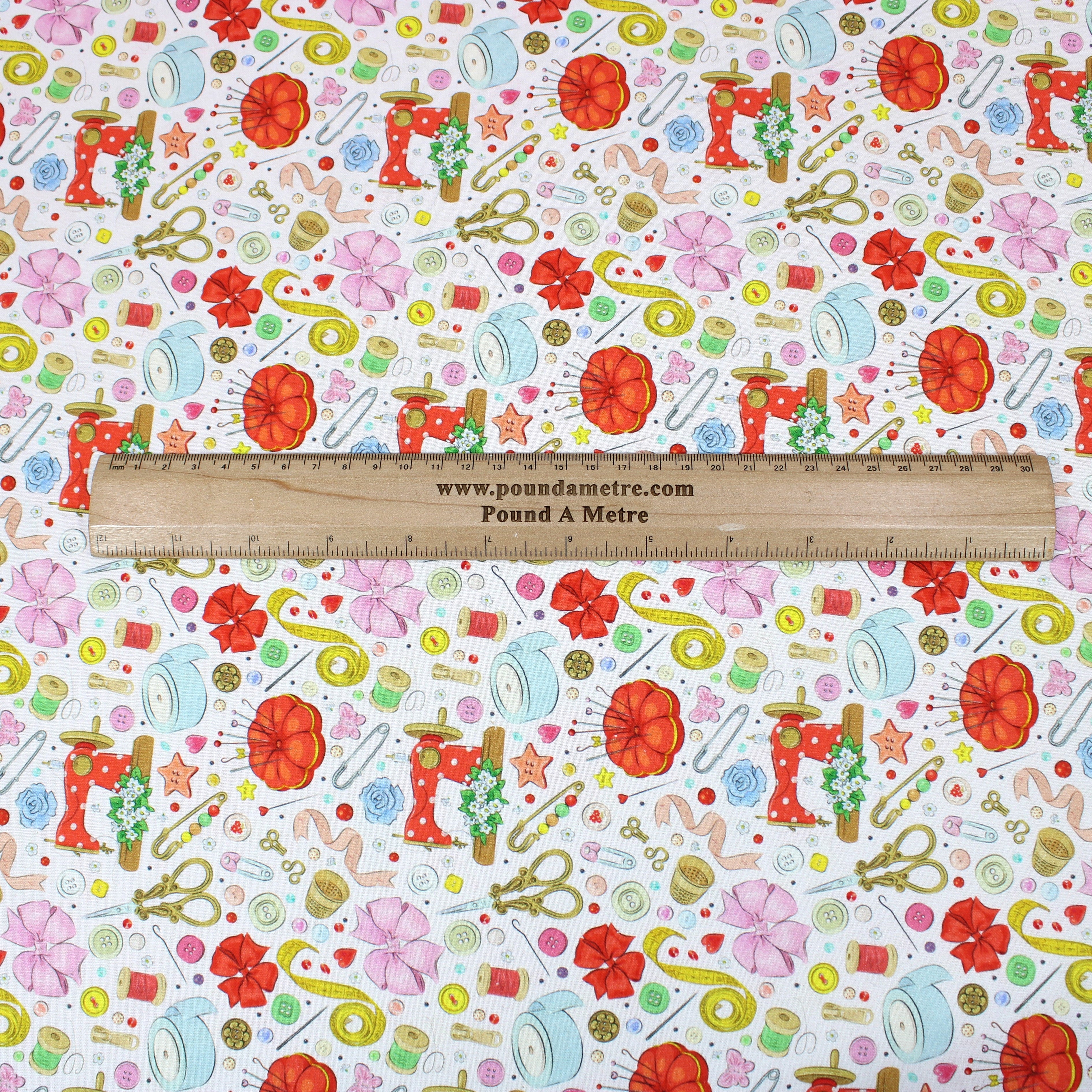 Digitally Printed 100% Cotton- 45" Wide (Whimsical Sewing) (Per Metre)