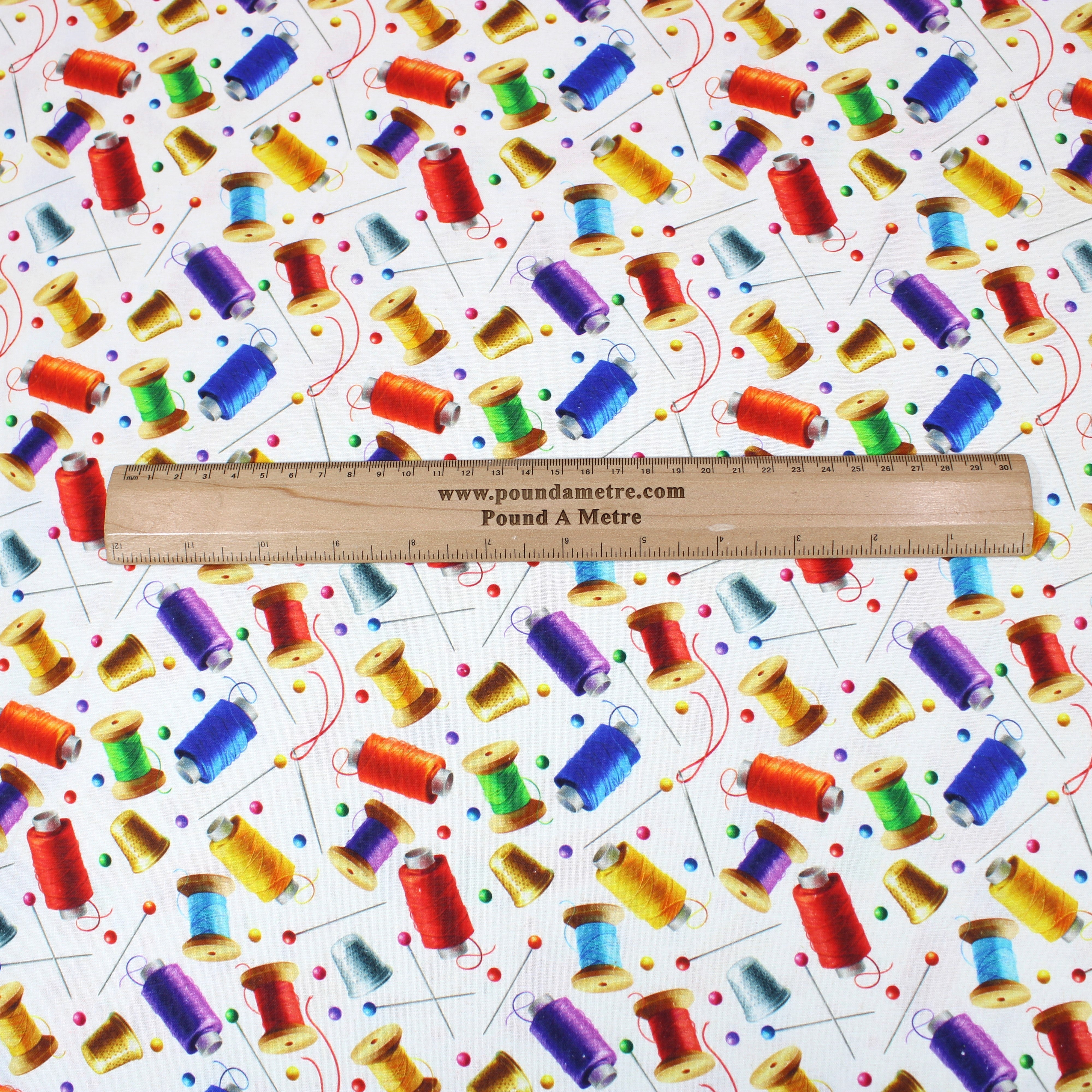 Digitally Printed 100% Cotton- 45" Wide (Thread Frenzy) (Per Metre)