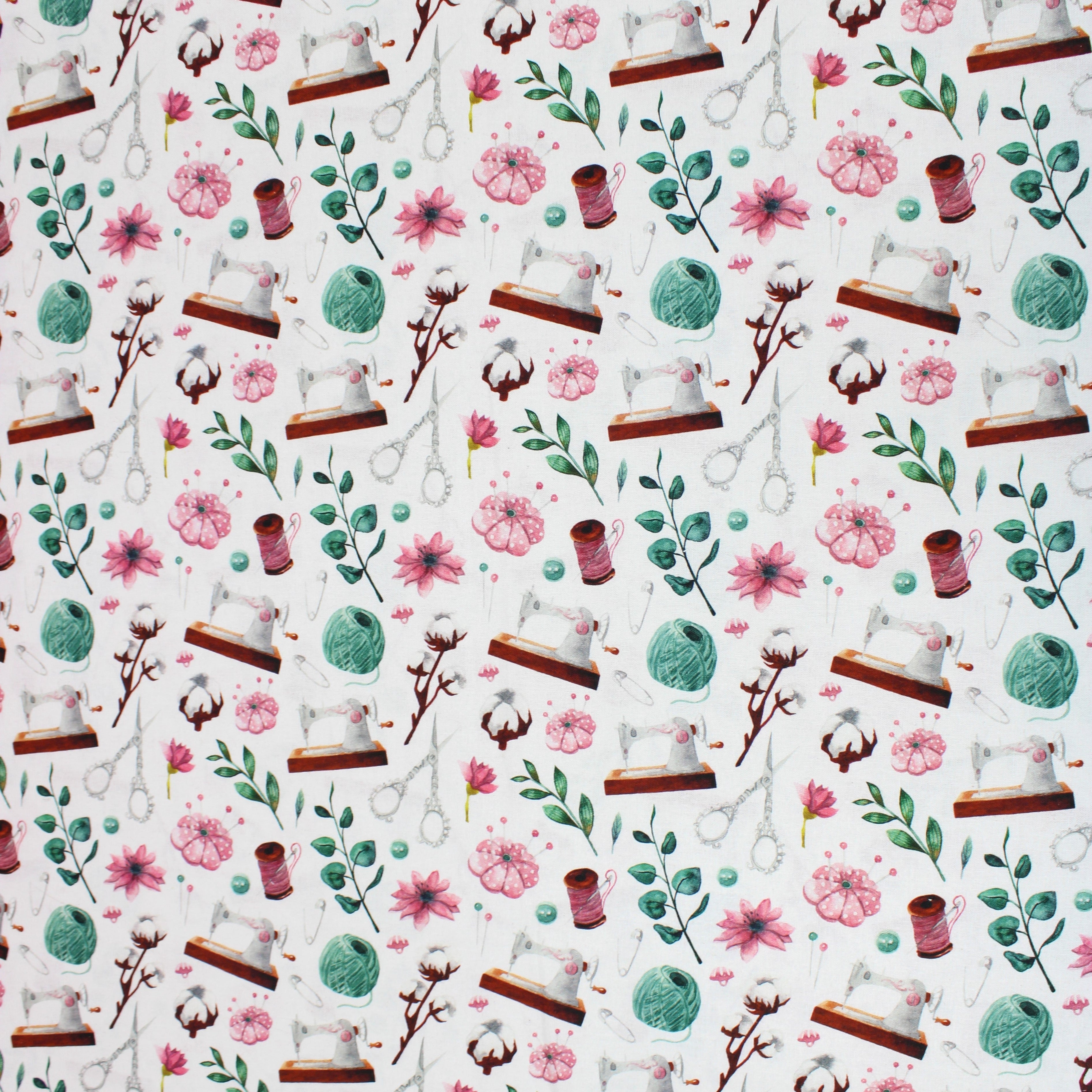 Digitally Printed 100% Cotton- 45" Wide (Spring Sewing) (Per Metre)