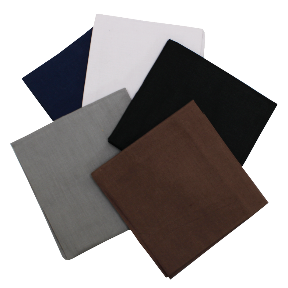 5 Piece Exclusive Fat Quarter 100% Cotton Palette - Shades Of Grey