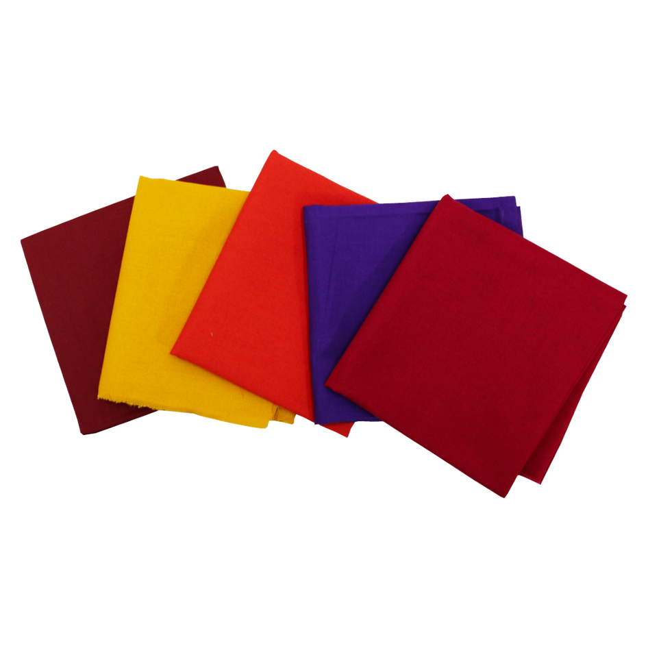 5 Piece Exclusive Fat Quarter 100% Cotton Palette - Sunset