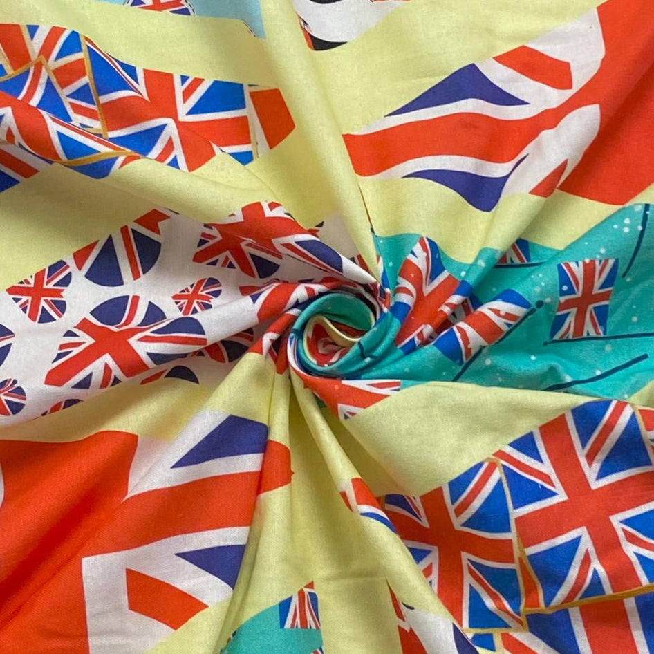 Celebration Cotton Panel, 100% Cotton 'UNITED KINGDOM'