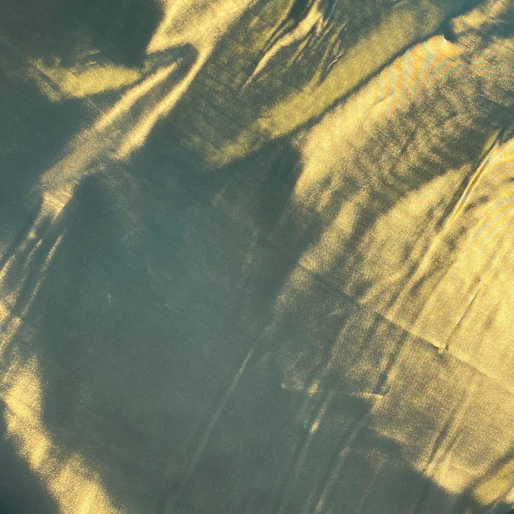 3 Metre Sparkle Foil Satin, 100% Polyester 'GREEN', 55" Wide