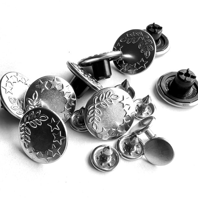 Hammer On Jeans Buttons- (3 Colours Available) (Pack Of 3)
