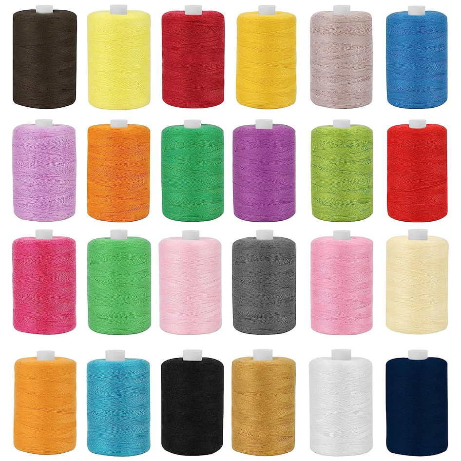 1000 Yards Sewing Threads Bundle- 10 Or 20 Pack